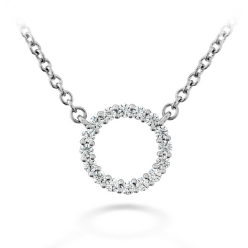 Hearts on Fire 18K White Gold Diamond Circle Necklace
