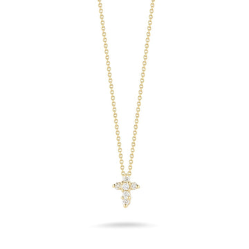 Roberto Coin 18K Yellow Gold Tiny Treasures Baby Diamond Cross