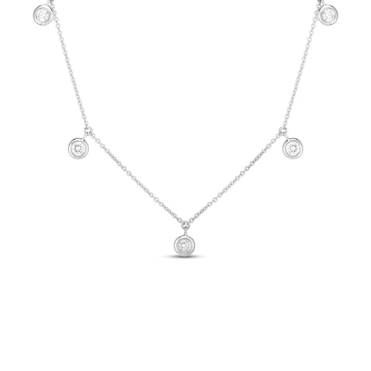 Roberto Coin 18K White Gold Diamonds by the Inch Necklace