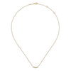 Gabriel & Co. 14K Yellow Gold Bezel Diamond Bar Necklace