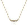 Gabriel & Co. 14K Yellow Gold Bezel Diamond Bar Necklace