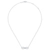 Gabriel & Co. 14K White Gold Diamond Infinity Necklace