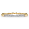 Gabriel & Co. 14K Yellow Gold Bujukan Pave Diamond Bar Locking Bangle