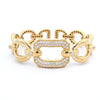 Damaso 18K Yellow Gold Chain-Style Diamond Cuff Bracelet