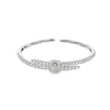 Damaso 18K White Gold Diamond Bangle