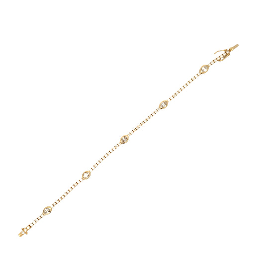 Norman Silverman 18K Yellow Gold 3.3 Carat Diamond Bracelet