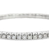 14K White Gold Diamond Stretchable Tennis Bracelet