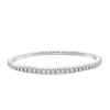 14K White Gold Diamond Stretchable Tennis Bracelet