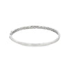18K White Gold 1.5 Carat Diamond Bangle Bracelet