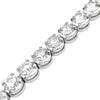 18K White Gold 10 Carat Diamond Tennis Bracelet 7"