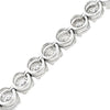 18K White Gold 10 Carat Diamond Tennis Bracelet 7"