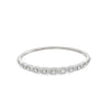 18K White Gold 1.5 Carat Diamond Bangle Bracelet