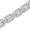 18K White Gold 1.5 Carat Diamond Bangle Bracelet