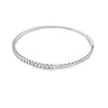 18K White Gold 1.5 Carat Diamond Bangle
