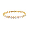 18K Yellow Gold Clover Diamond Bracelet
