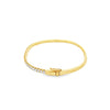 18K Yellow Gold Diamond Bangle Bracelet