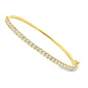 18K Yellow Gold Diamond Bangle Bracelet