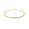 18K Yellow Gold Diamond Bangle Bracelet