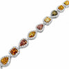 18K Tri-Tone Fancy Color Diamond Bracelet