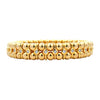 Luigi Tavanti 14K Yellow Gold Stretchable 3-Row Diamond Bangle Bracelet
