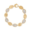 Marco Bicego 18K Alternating Diamond and Gold Two-Tone Petal Bracelet