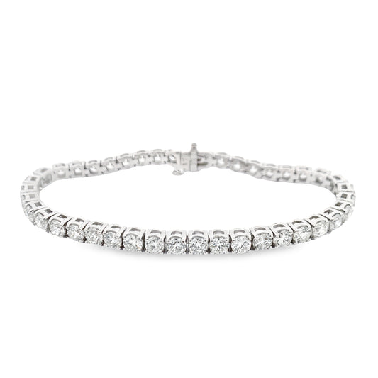 14K White Gold Tennis Bracelet