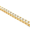 14K Yellow Gold 6 Carat Diamond Tennis Bracelet