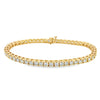 14K Yellow Gold 6 Carat Diamond Tennis Bracelet