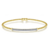 Gabriel & Co.14K  Bujukan Locking Diamond Bangle