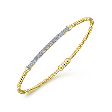 Gabriel & Co.14K  Bujukan Locking Diamond Bangle