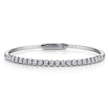 Gabriel & Co. 14K White Gold Diamond Bangle