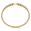 Gabriel & Co. 14K Yellow Gold Bujukan Pave Split Bangle