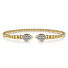 Gabriel & Co. 14K Yellow Gold Bujukan Pave Split Bangle