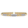 Gabriel & Co 14K Two-Tone Bujukan Diamond Station Bangle