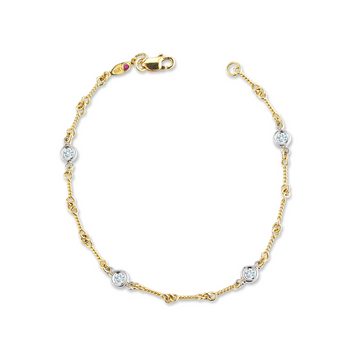 Roberto Coin 18K Two-Tone Diamonds By The Inch Bracelet