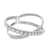 Damaso 18K White Gold Crossover Diamond Bangle