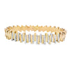 Savoia 18K Two-Tone Arena Collection Bar Diamond Stretch Bracelet