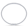 Gabriel & Co. 14K White Gold Pave Diamond Bar Locking Bangle