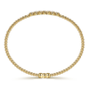 Gabriel & Co. 14K Yellow Gold Bujukan Diamond Locking Bangle