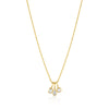 14K Yellow Gold Bezel-Set Round Diamond Pendant