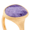 Marco Bicego 18K "Lunaria" Ring with Charoite