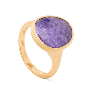 Marco Bicego 18K "Lunaria" Ring with Charoite