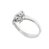 18K White Gold Ruby and Diamond Flower Ring