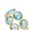 Marco Bicego 18K Yellow Gold "Jaipur" Bezel-Set Blue Topaz Ring