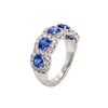 18K White Gold Sapphire and Diamond Ring