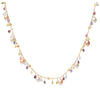 Marco Bicego 18K Single-Strand Gemstone Necklace with Freshwater Pearls