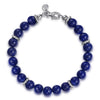 Gabriel & Co. Bujukan Sterling Silver & 8mm Lapis Beaded Bracelet