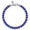 Gabriel & Co. Bujukan Sterling Silver & 6mm Lapis Beaded Bracelet