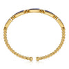Gabriel & Co. 14K Yellow Gold Bujukan Lapis & Diamond Bangle