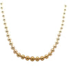 Golden South Sea and White Akoya Graduating Pearl Necklace